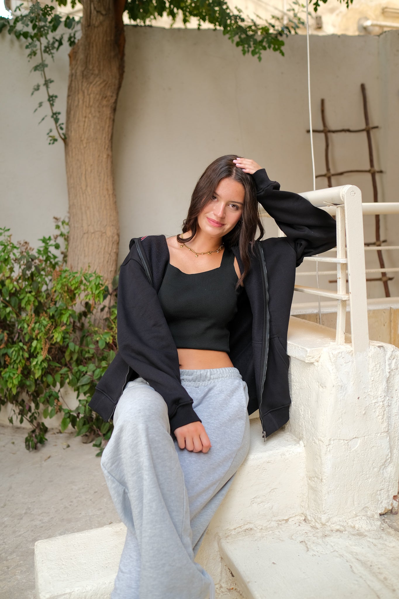Zip-up Hoodies - Black