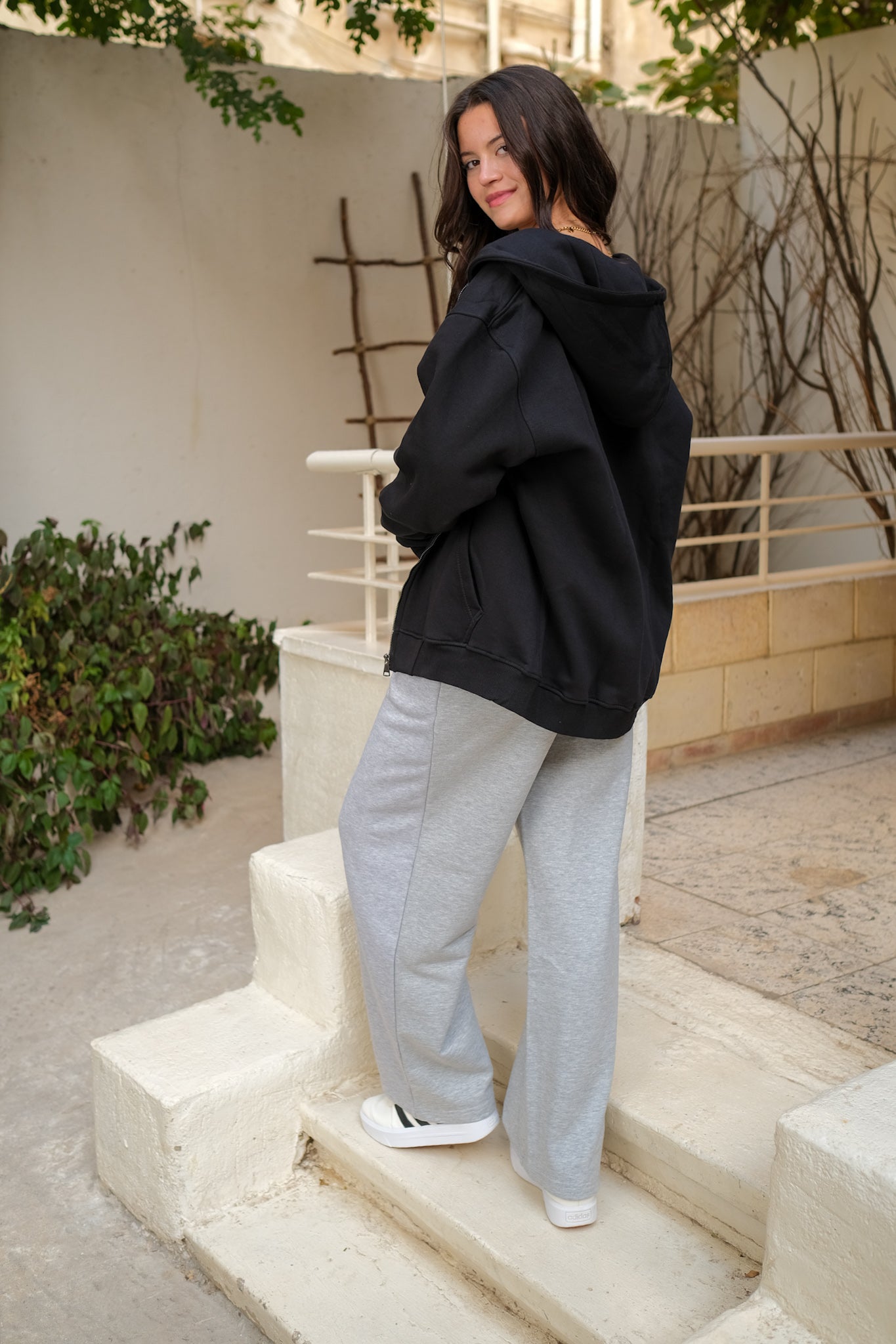 Zip-up Hoodies - Black