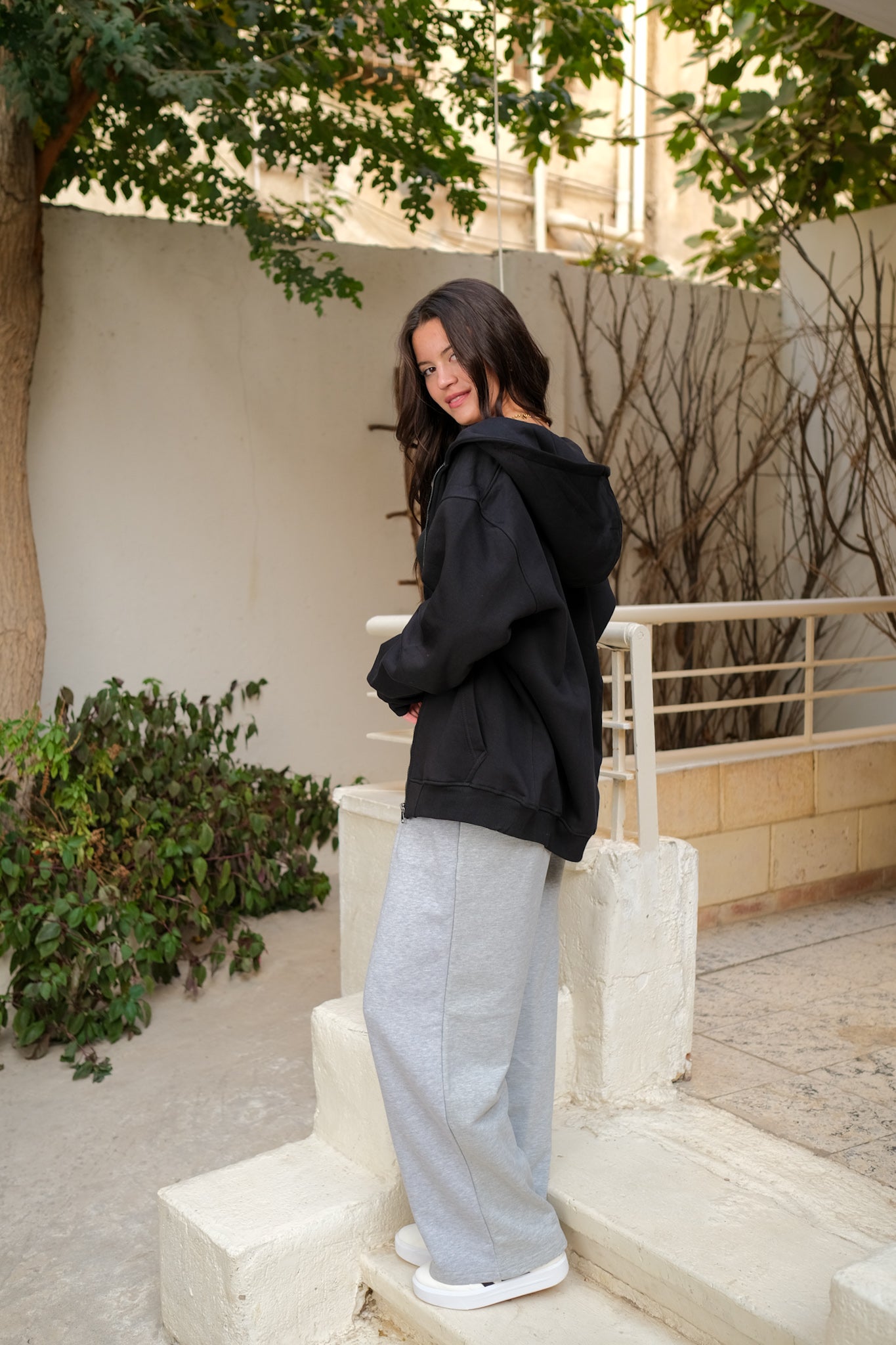 Zip-up Hoodies - Black