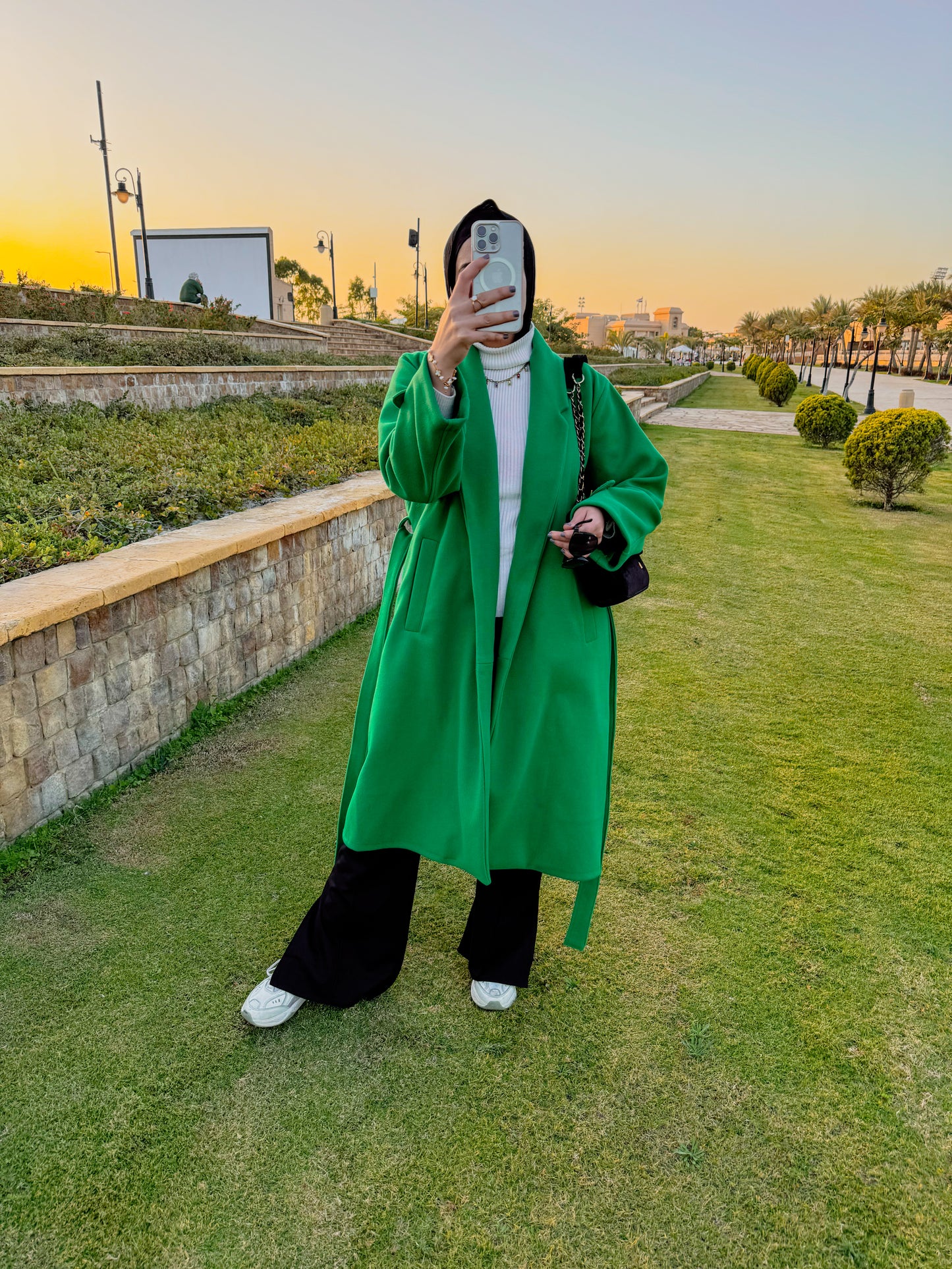 Belted Long Coat