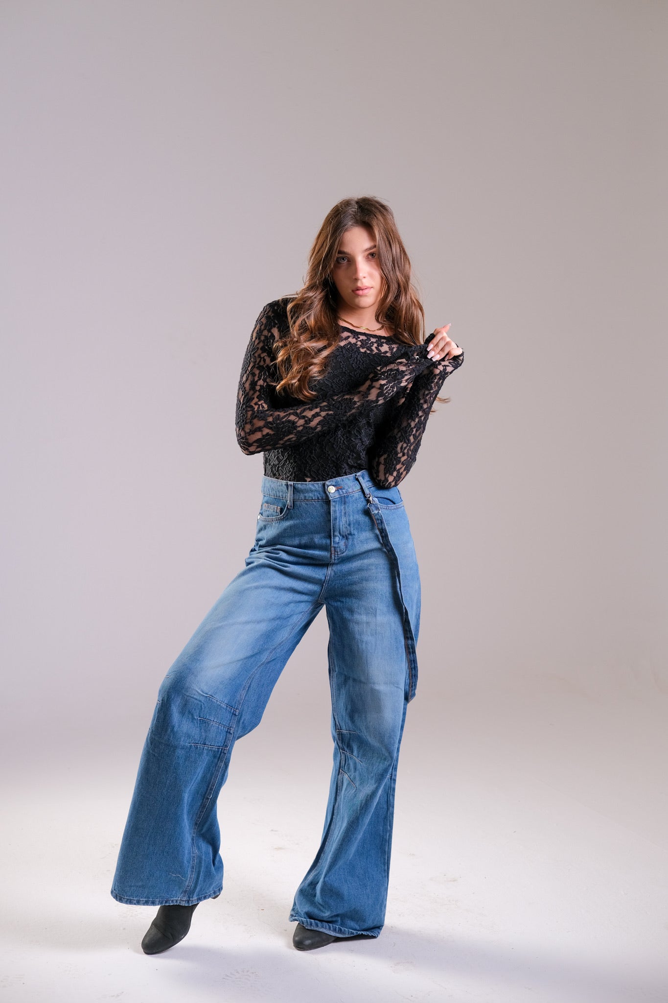 High Waist Wide Leg Denim
