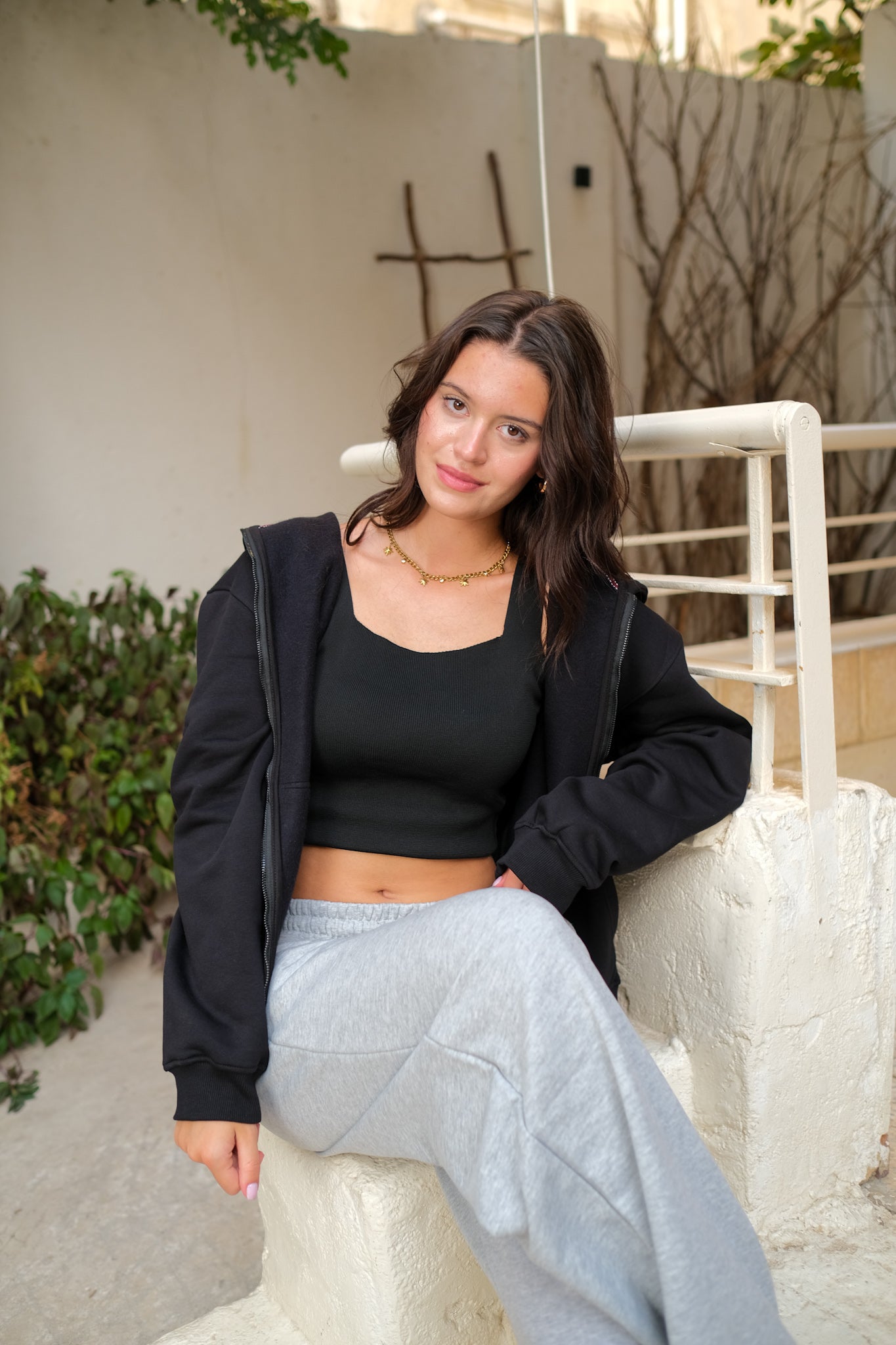 Zip-up Hoodies - Black