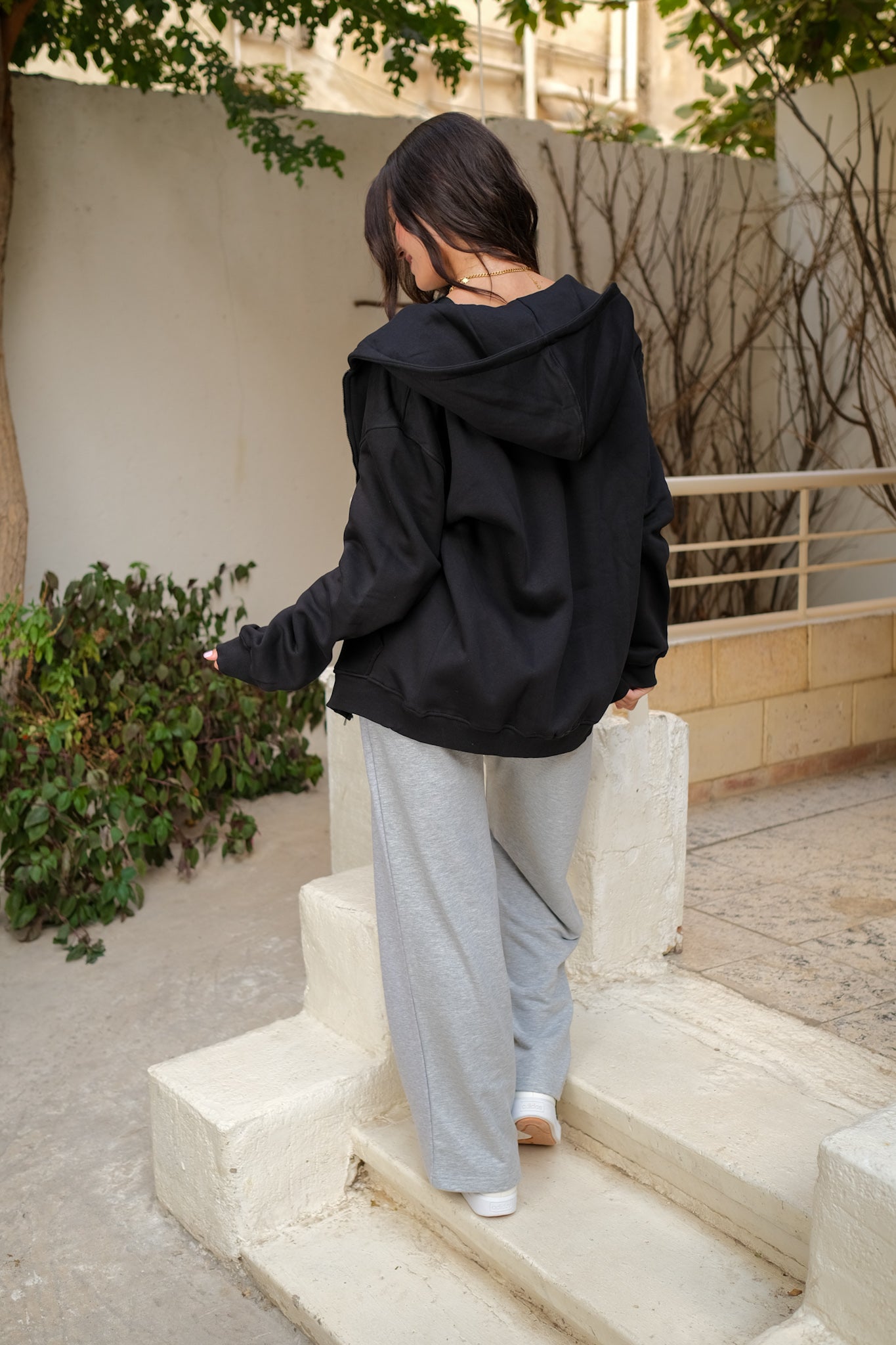 Zip-up Hoodies - Black