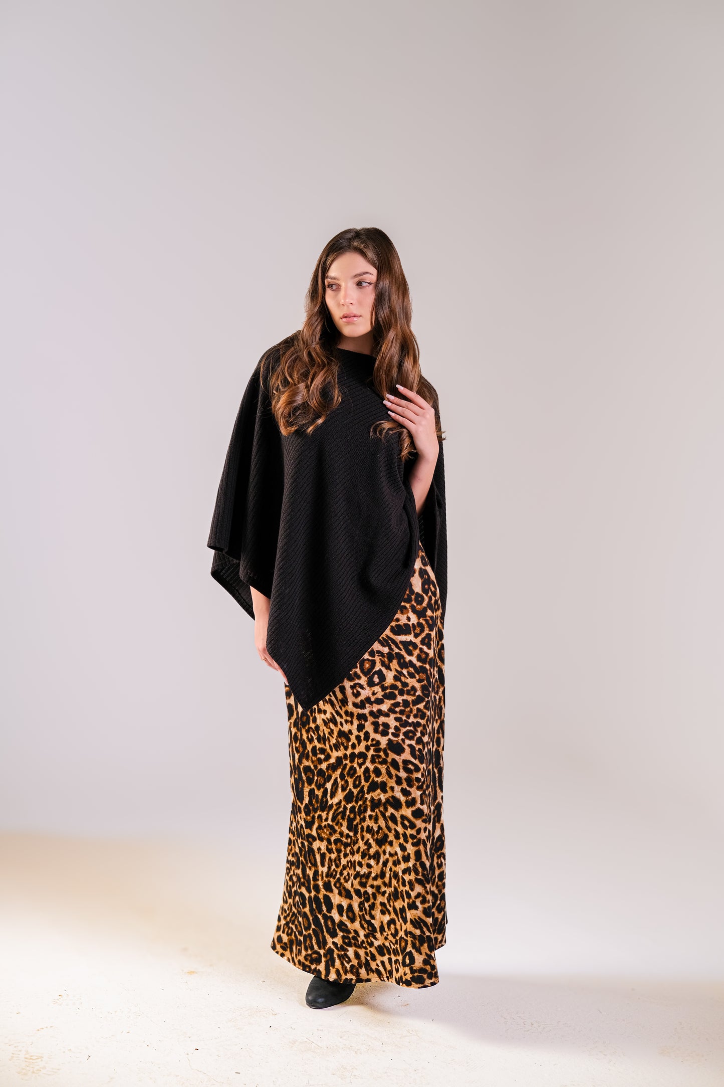 Leopard A-line maxi