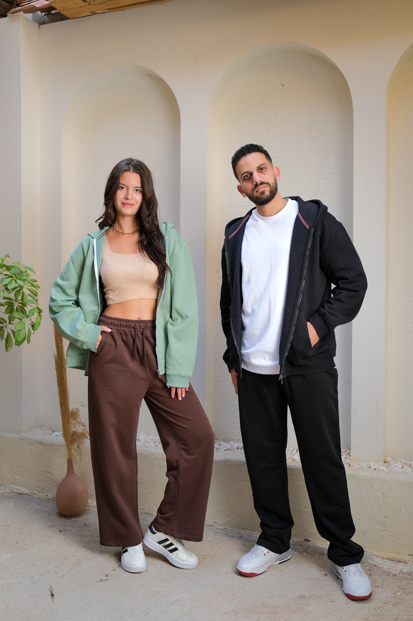 Zip-up Hoodies - Black