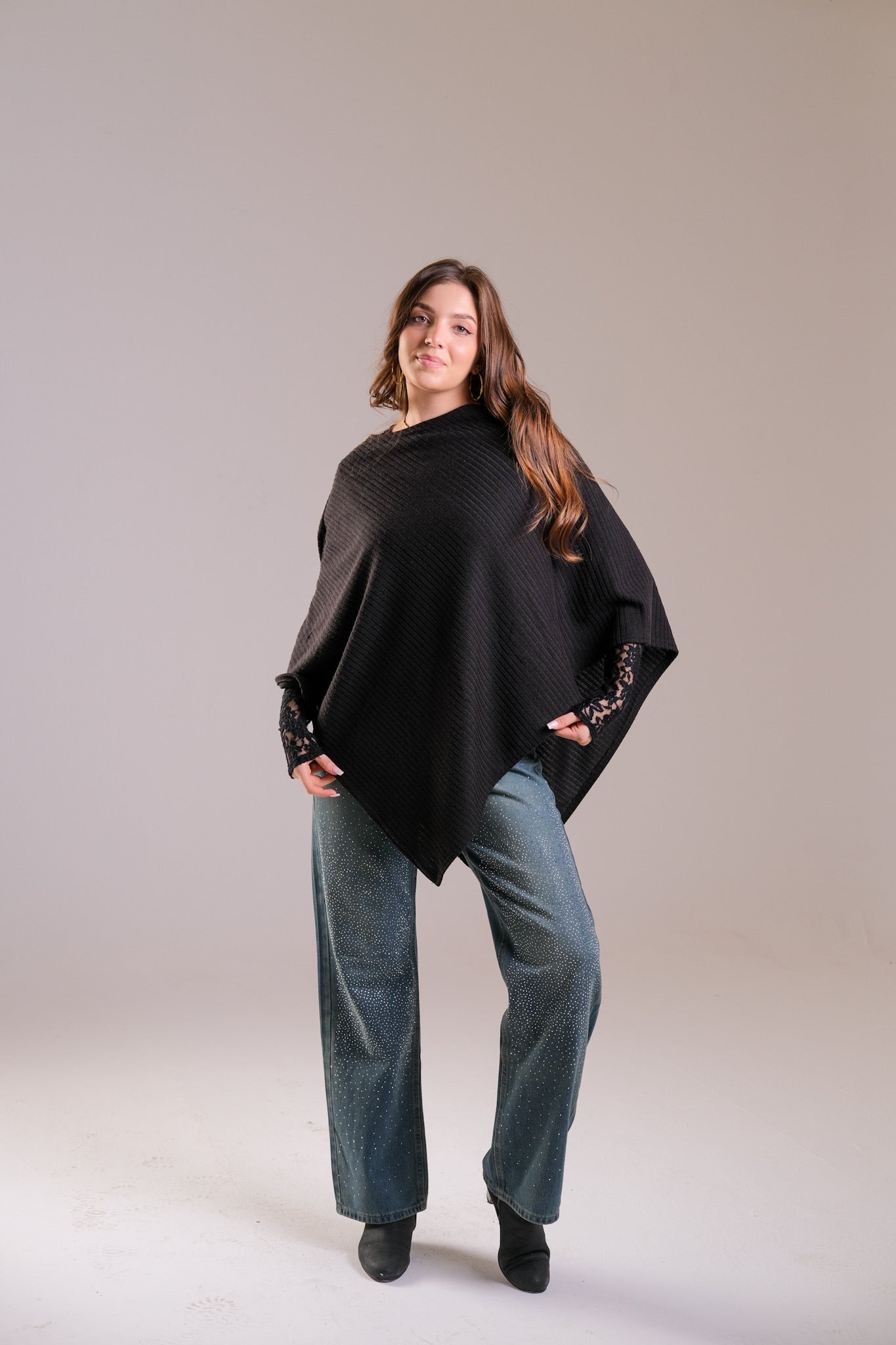 Poncho & Studded Denim | Save 10%
