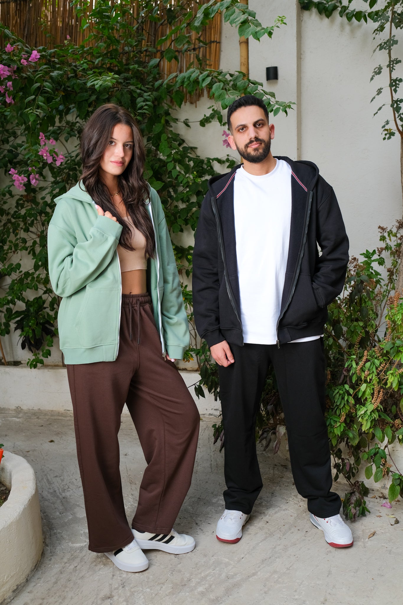 Zip-up Hoodies - Black