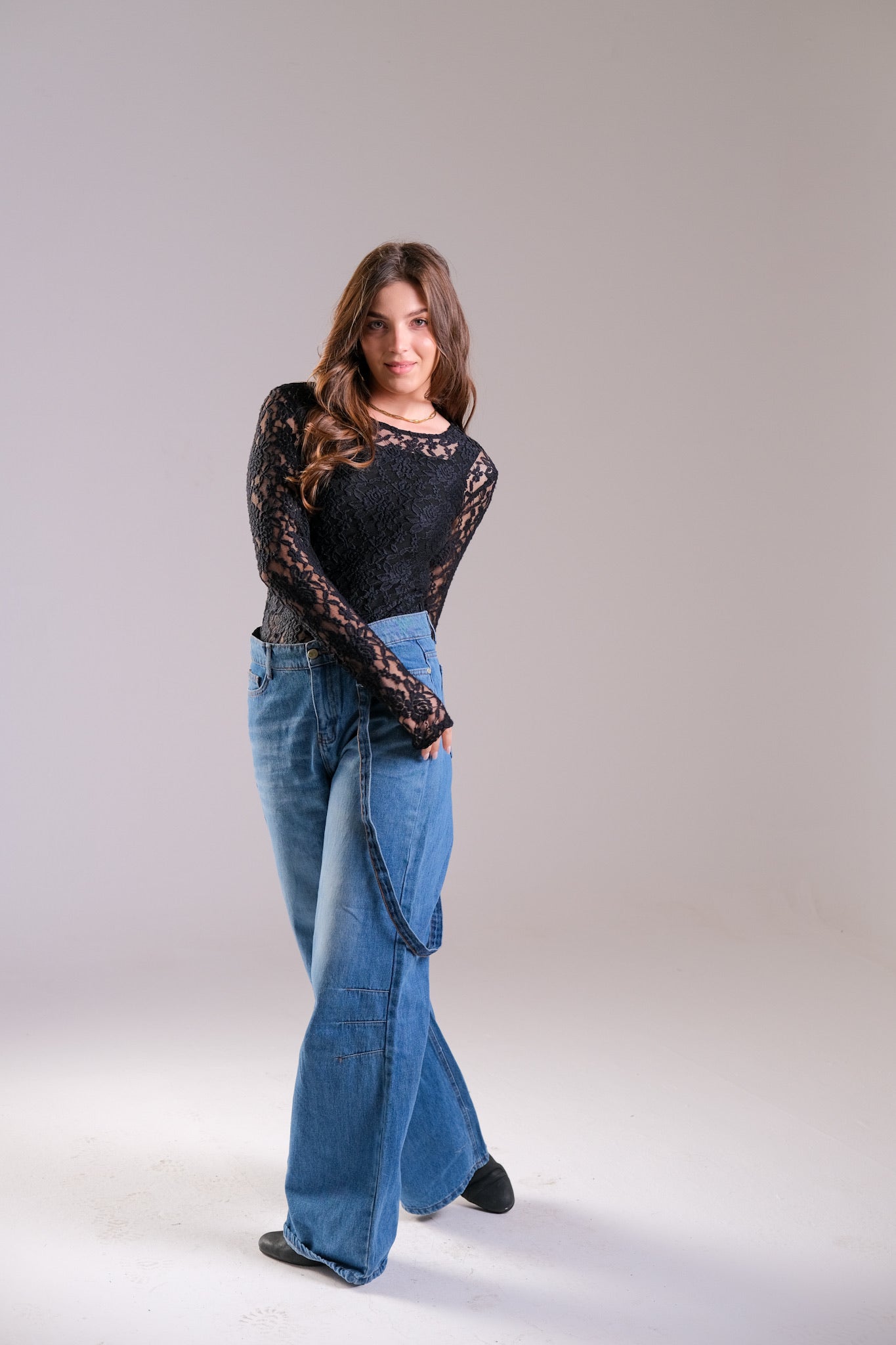 High Waist Wide Leg Denim