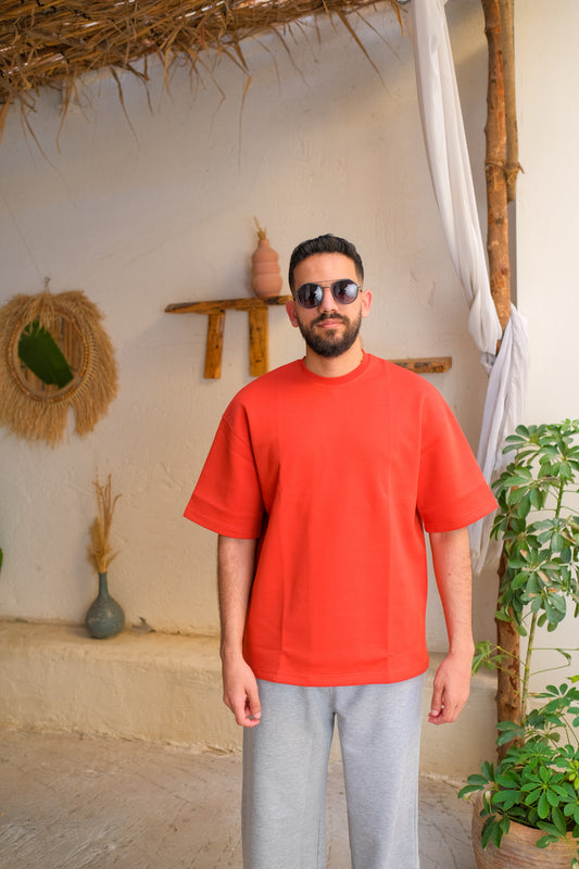 Oversized T-shirt - Dark Amber