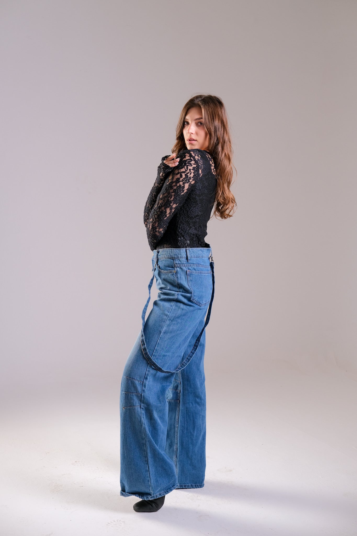 High Waist Wide Leg Denim
