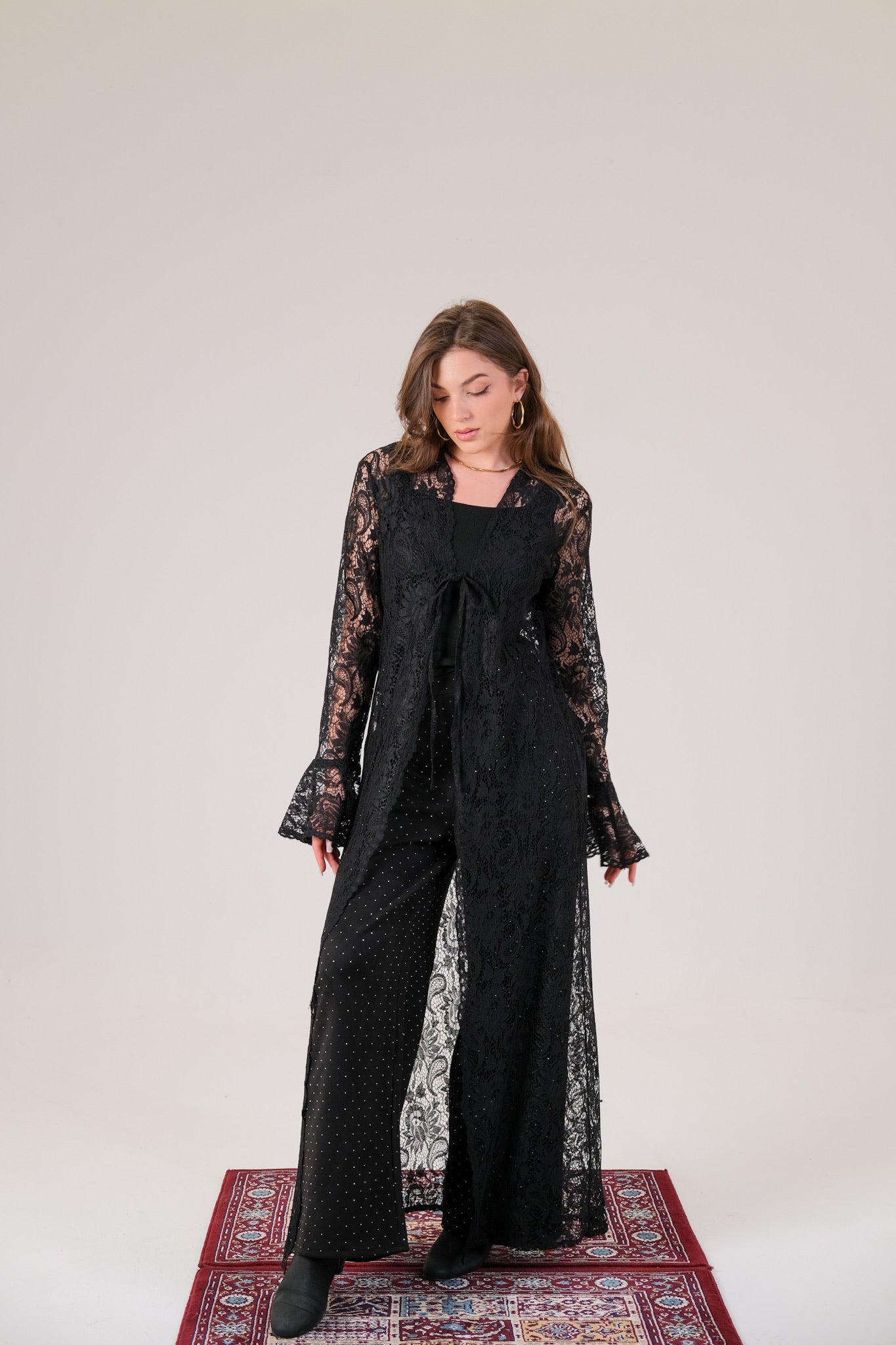 Romantic Longline Lace Kimono