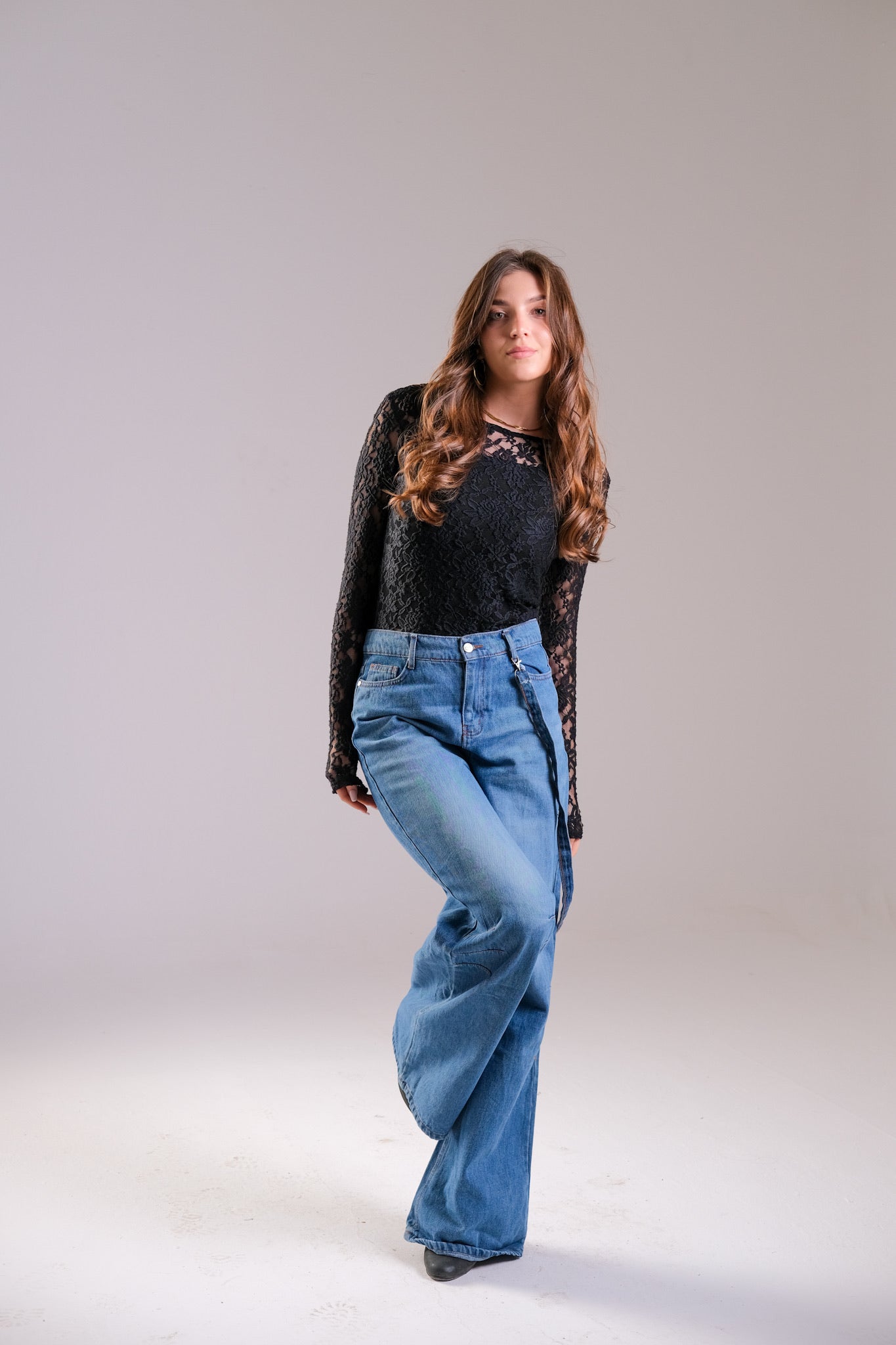 High Waist Wide Leg Denim