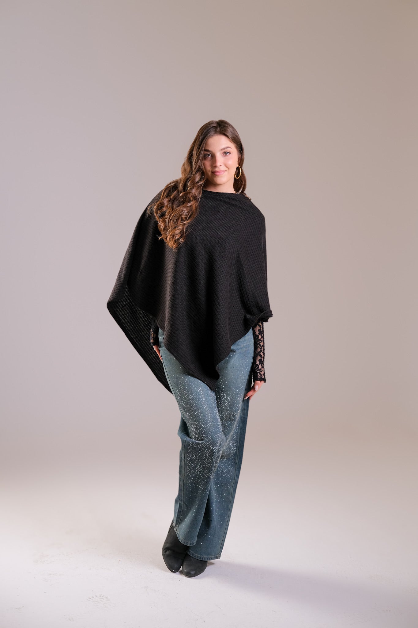 Poncho & Studded Denim | Save 10%