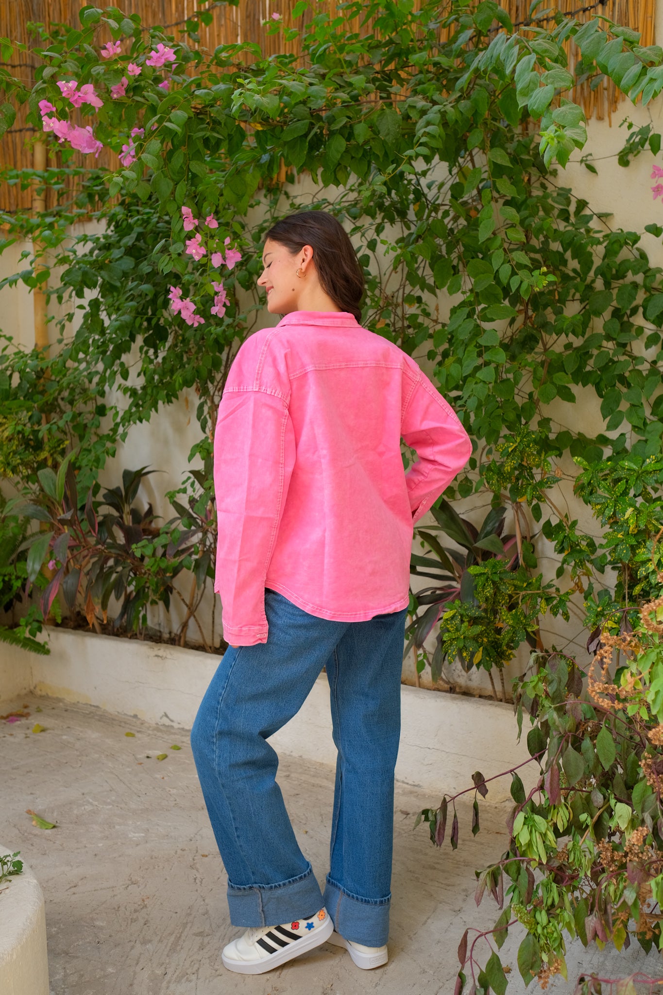 Pink Denim Overshirt