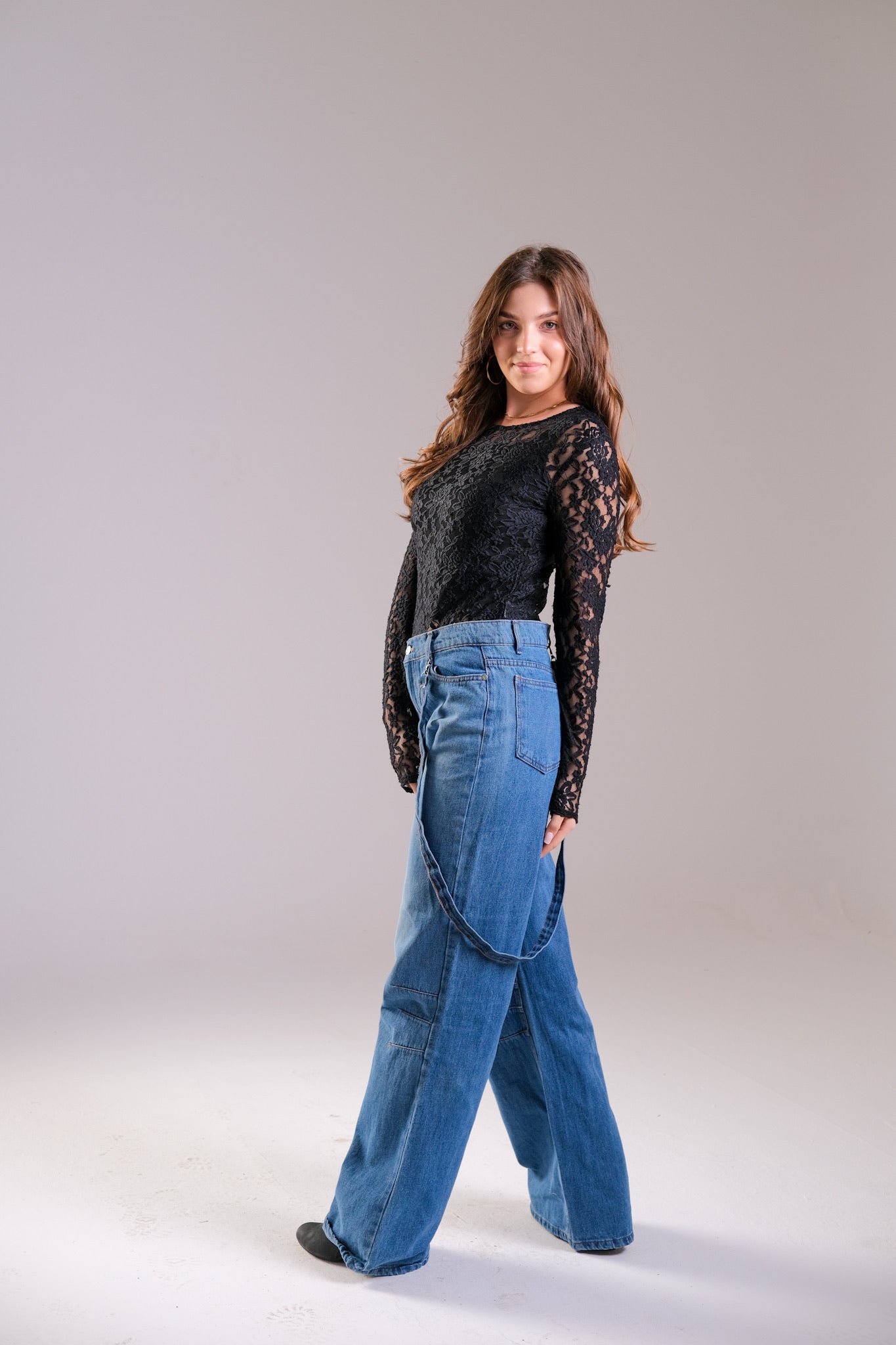 High Waist Wide Leg Denim