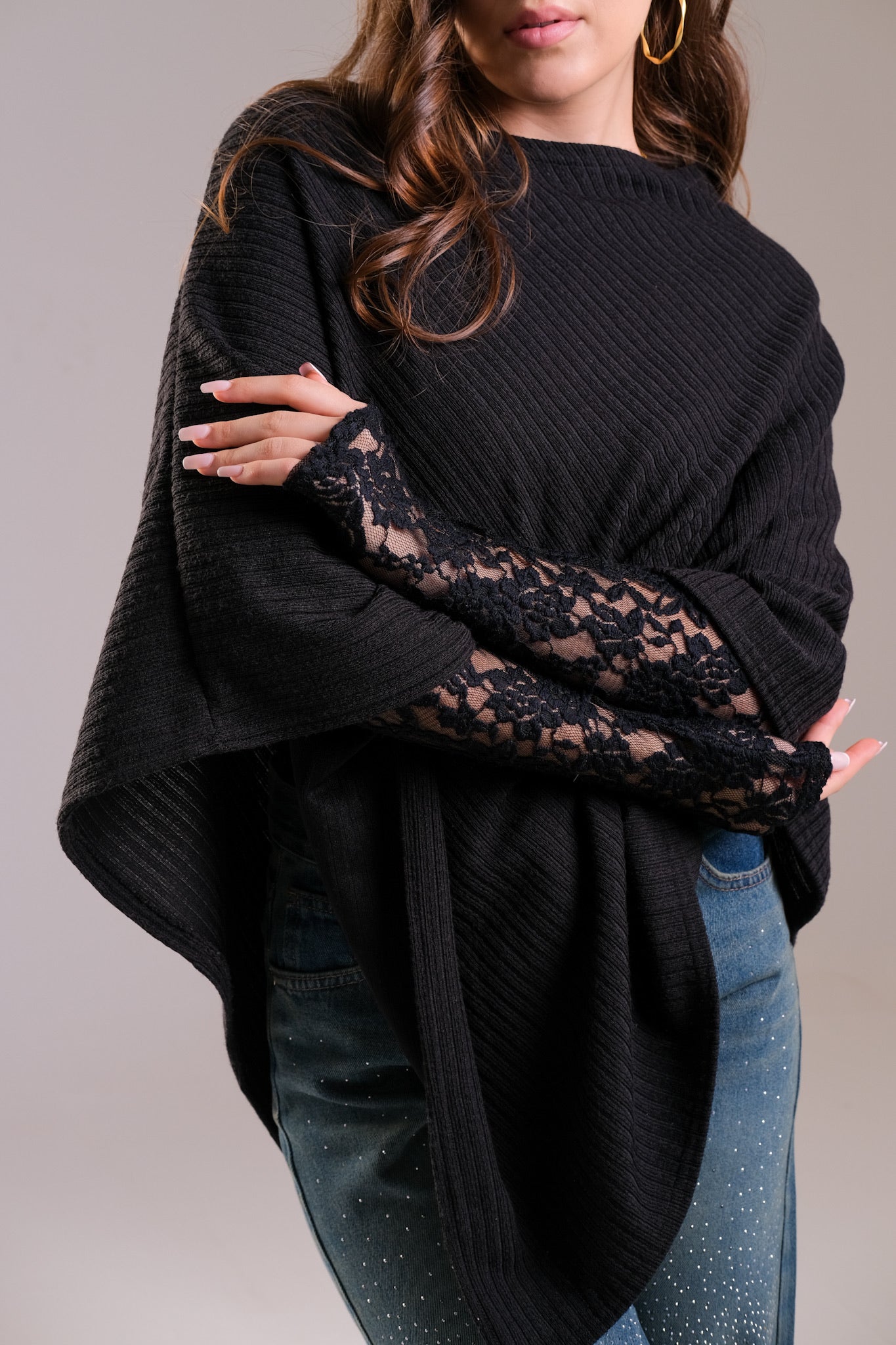 Poncho & Studded Denim | Save 10%